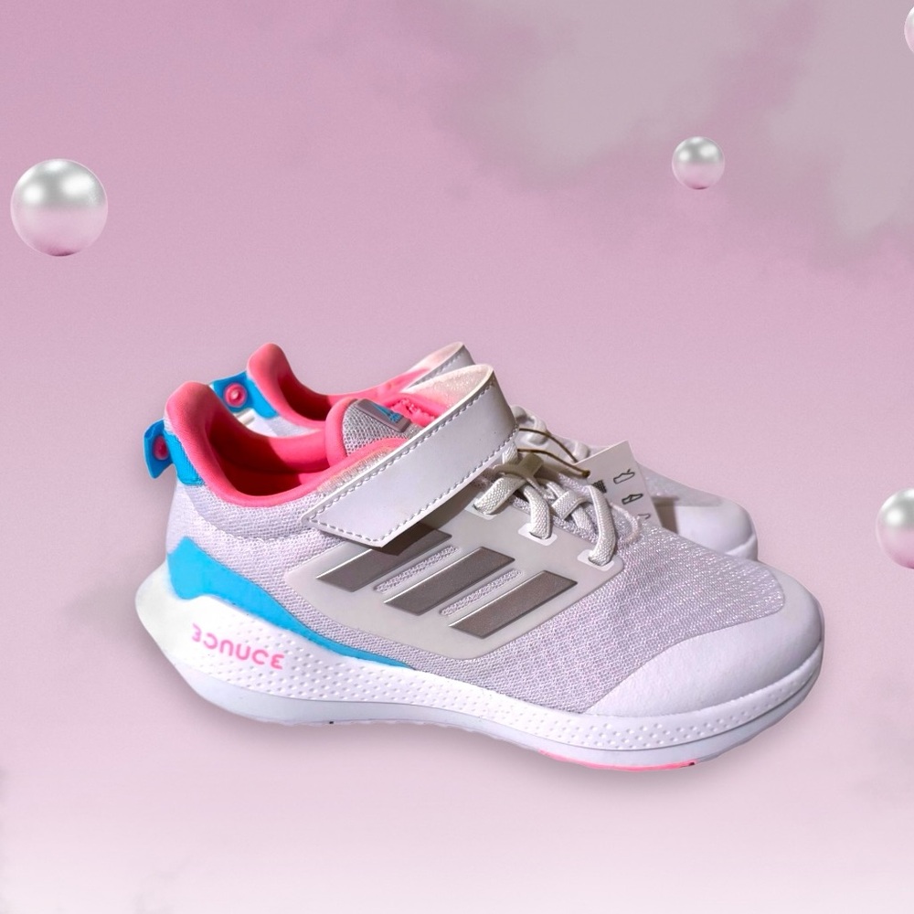 Adidas Kids' Girls Pink and Blue Sneakers Size 3